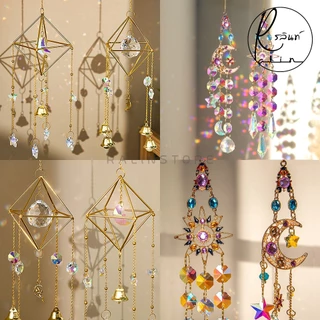 โมบายคริสตัล Crystal Wind Chimes กระดิ่งลม ระฆังมงคล เสริมฮวงจุ้ย โมบายแขวนตกแต่งบ้าน