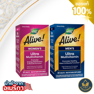 Nature’s Way Alive! Men Women Ultra Potency 50+ Multivitamin…