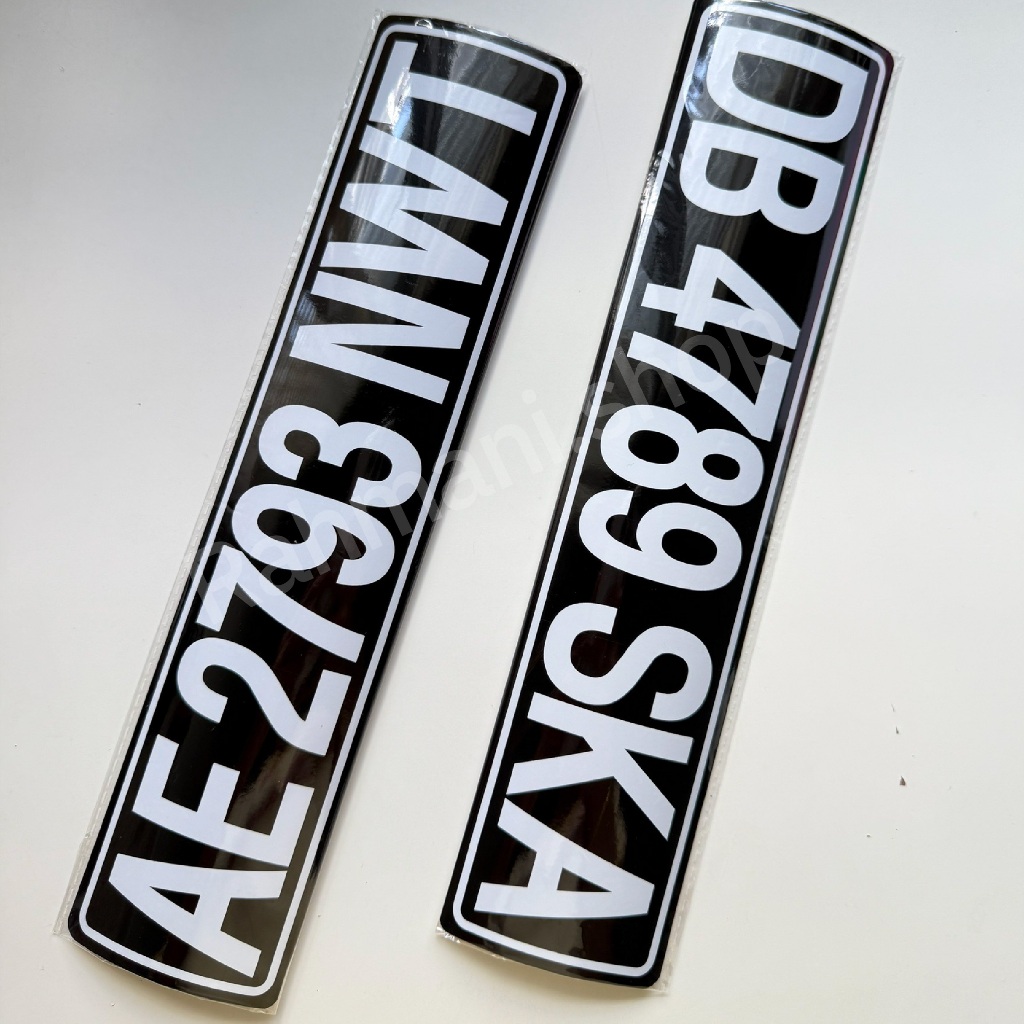 สติ๊กเกอร์ป้ายทะเบียน ภาษาอังกฤษ international Plate ทะเบียนต่างประเทศ เข้ามาเลเซีย เข้าสิงคโปร์