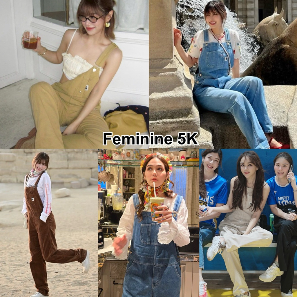 BYIRA ( พร้อมส่ง ) เอี๊ยมกางเกงยีนส์ขายาว เอี๊ยมโอเวอร์ไซส์ เอี๊ยม เอี๊ยมยีนส์ เอี๊ยมขายาว