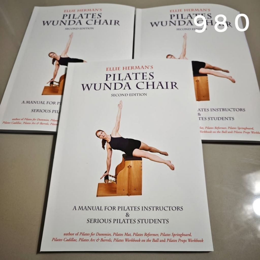 คู่มือ Pilates Wunda Chair Ellie Herman #หนังสือพิลาทีส #พิลาทีส #Pilates #Reformer #WundaChair