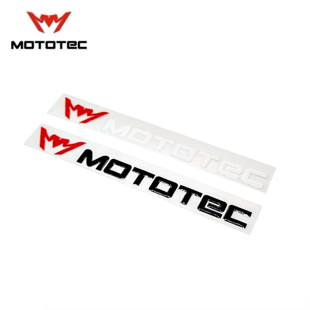 MOTOTEC สติ๊กเกอร์ สำหรับติดรถมอเตอร์ไซค์ ขนาด 9 ซม จำนวน 2 ชิ้น สำหรับทุกพื้นผิว ชุดสี ชิลด์ใส หรือปี๊บหลัง