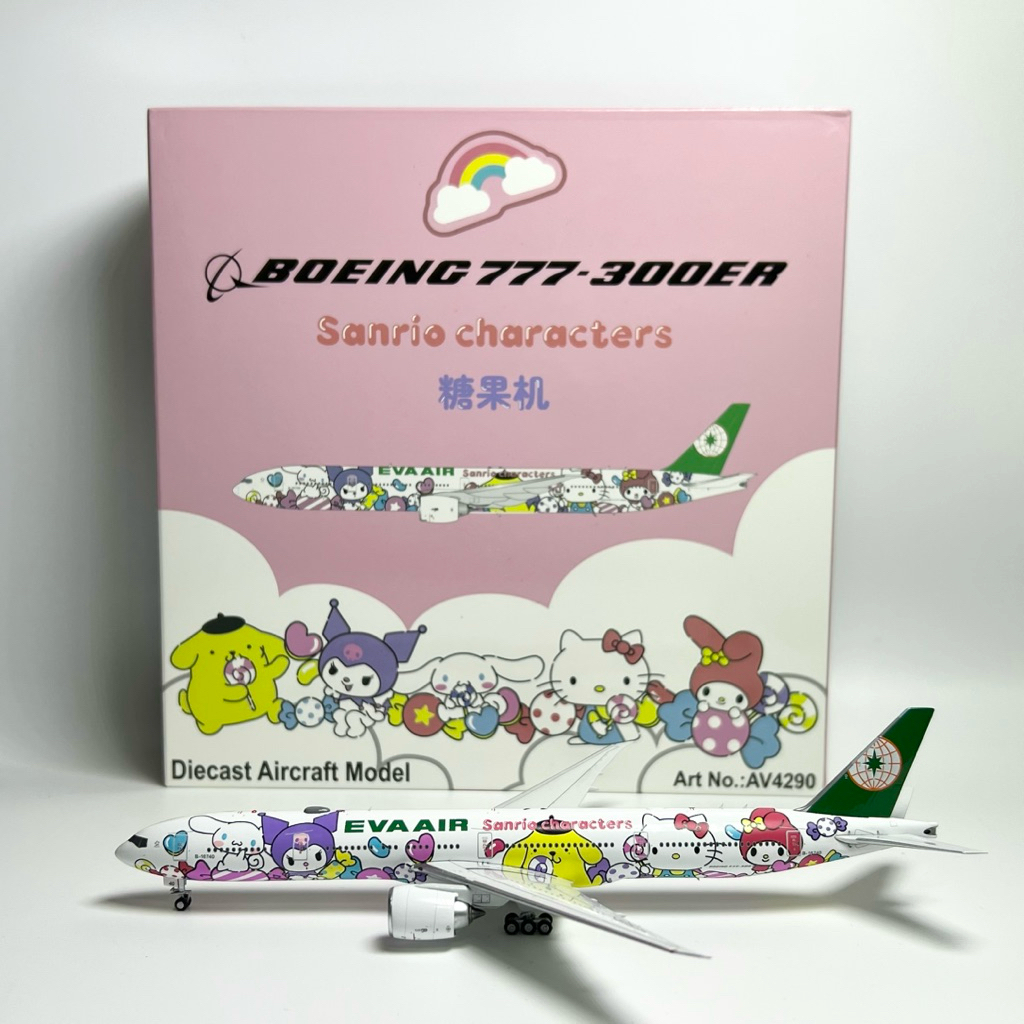 โมเดลเครื่องบิน EVA AIR B777-300ER B-16740 Aviation400 [พร้อมส่ง]