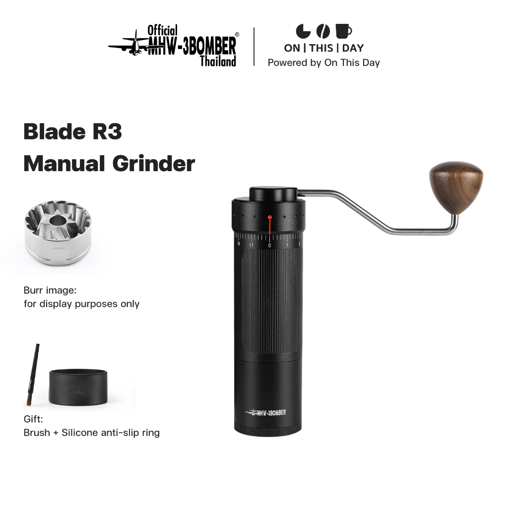 MHW-3BOMBER Blade R3 External Adjustment Manual Grinder เครื่องบดกาแฟมือหมุน