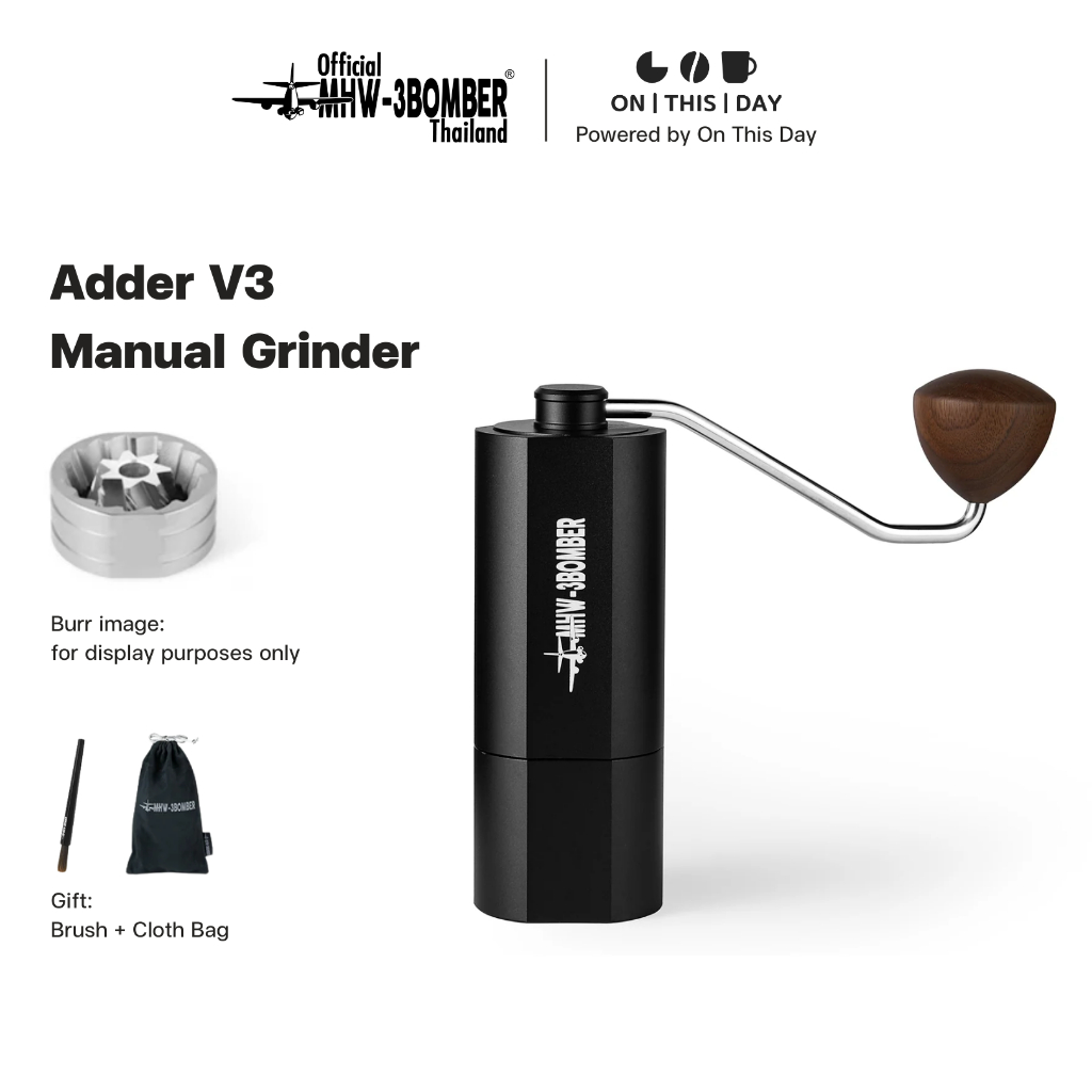 MHW-3BOMBER Adder V3 Manual Grinder เครื่องบดกาแฟมือหมุน