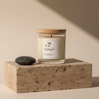 [พร้อมส่ง] KRIT Candle - เทียนหอมไขถั่วเหลือง scented candle ขนาด 60g,120g,230g