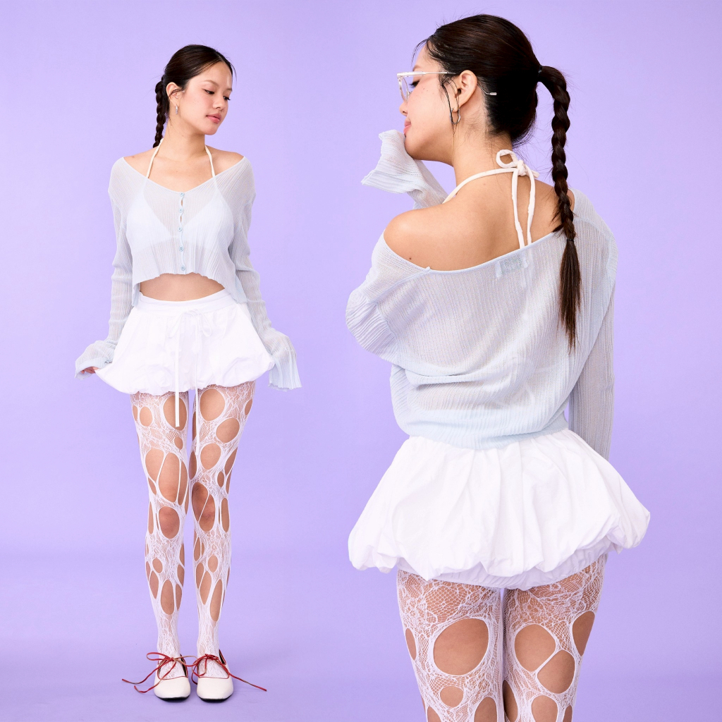 WB.project -Erin Top เสื้อแขนยาวฟ้า