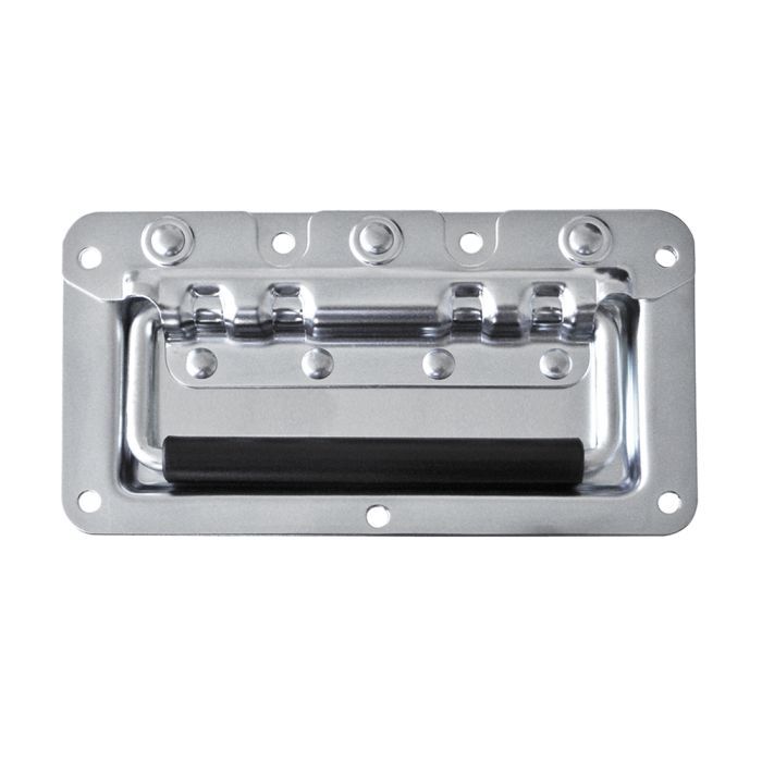 มือจับแบบฝังชุบซิงค์ มือจับฝังเล็ก ความลึกเบ้า 8.5 มม. Slim Lid Recessed Handle with Rivet Protection PENN-ELCOM