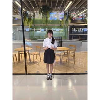 กระโปรงนักเรียนทรงแคบสีกรมเข้ม สีดำ