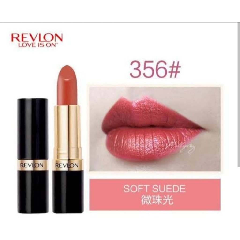 ลิป Revlon ลิปแท่งดำในตำนาน เบอร์ 356 Soft Suede เนื้อ Cream