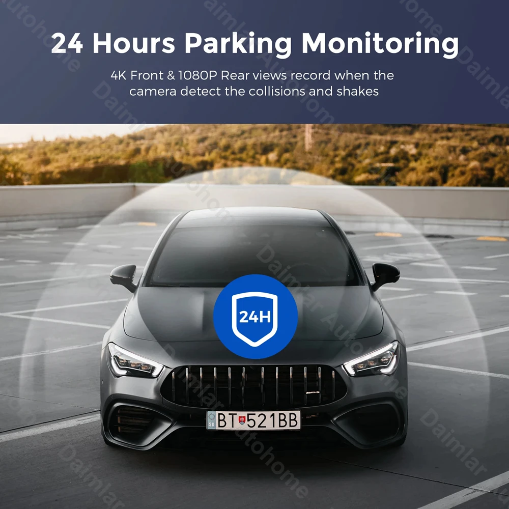 ชัด4K! กล้องติดรถยนต์ หน้าหลัง GPS 170°การเชื่อมต่อ กล้องหน้ารถ APP WiFi โหมดกลางคืน การดูแบบเรียลไทม์  จอกว้าง 2.0 นิ้ว thumbnail 8