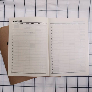 สมุดแพลนเนอร์ 2026 รายเดือน monthly planner2026 ขนาด A5 จำนวน 44 หน้า