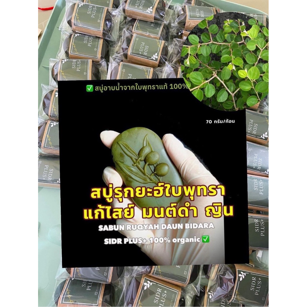 สบู่ใบพุทรารุกยะฮ์ออร์แกนิค100%