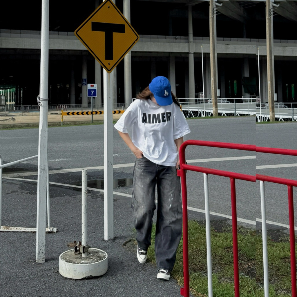 กางเกงยีนส์ทรงบอยเฟรนด์วินเทจ 