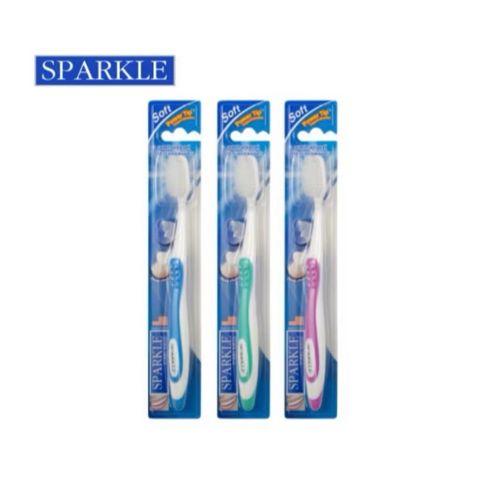 (1ชิ้น)แปรงสีฟัน สปาร์คเคิลเทอร์โบ ไวท์ ขนแปรงนุ่ม  Sparkle Turbo White Toothbrush TXXXX08