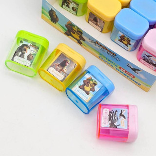 🔥แพ็ค 24 ชิ้น (19016) ทุงทุง 🔥กบเหลาดินสอ 2 รู ที่เหลาดินสอค…