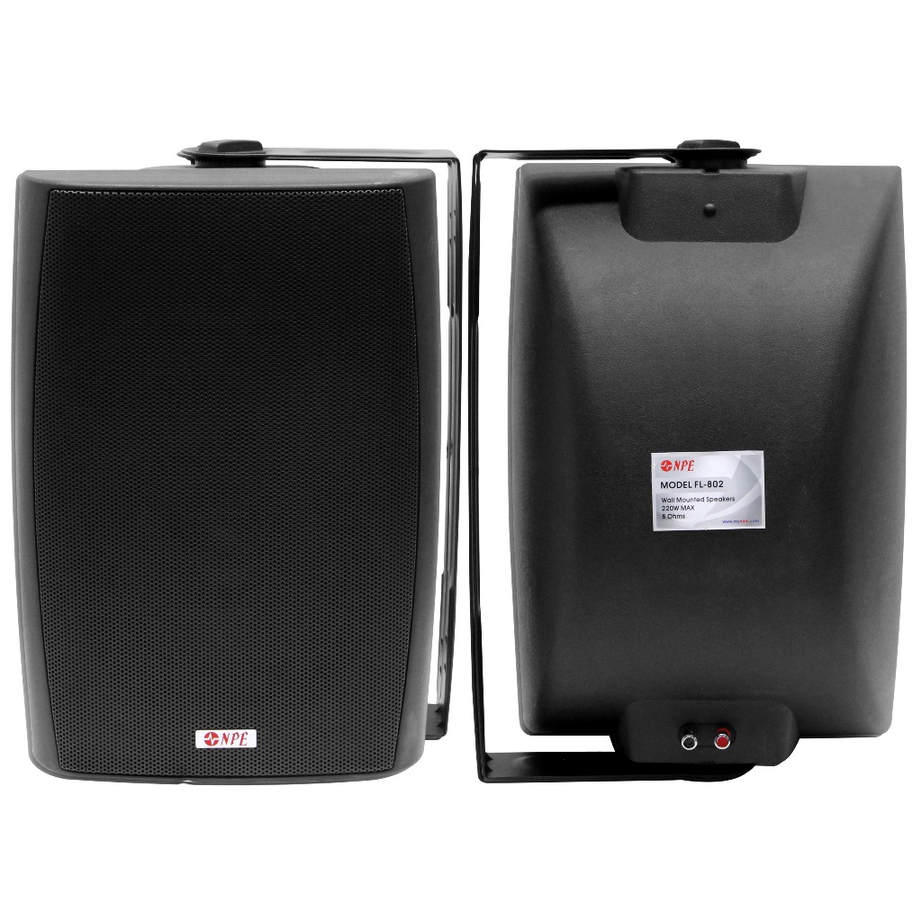 NPE ตู้ลำโพงพลาสติกติดผนัง 8" FL-802  (ราคาต่อคู่)