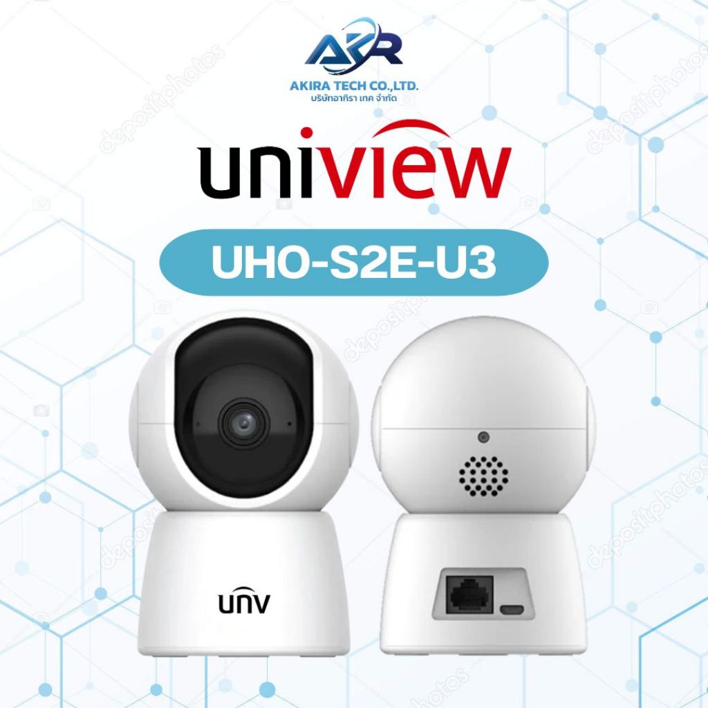Uniview UNV Uho-S2E-U3 2K 3MP ความคมชัด 3 MP พูดคุยโต้ตอบได้ สำหรับติดตั้งภายในบ้าน กล้องวงจรป