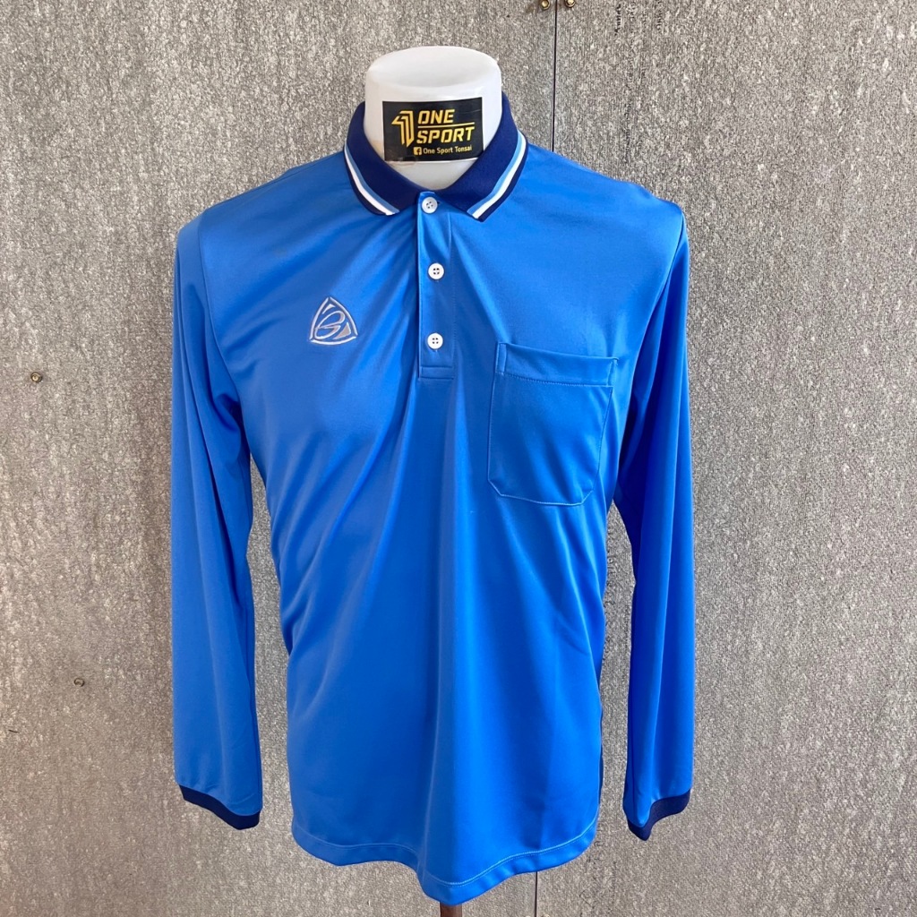 เสื้อโปโลกีฬา EGO SPORT สีฟ้า
