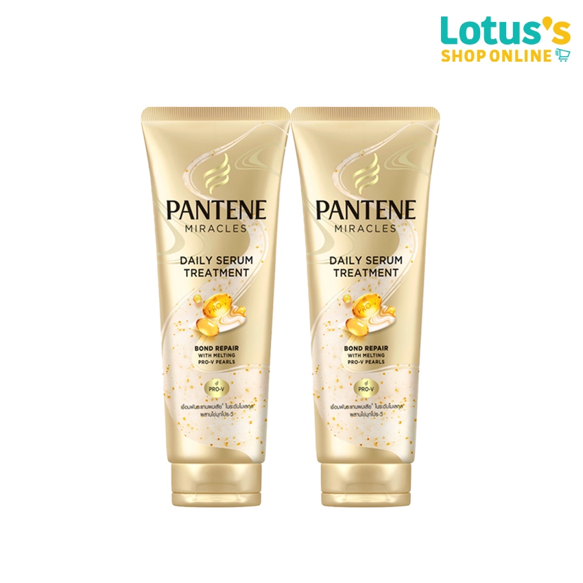 [ทั้งหมด 2 ชิ้น] แพนทีน มิราเคิล เดลี่ เซรั่ม ทรีทเม้นท์ บอนด์ รีแพร์ 180 มล. PANTENE MIRACLE DAILY SERUM TREATMENT 180