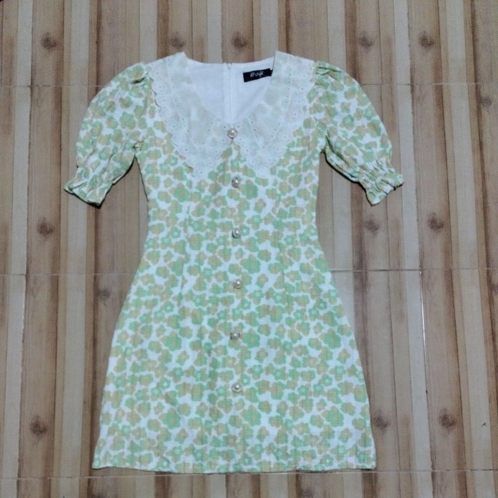 เดรส ป้ายAp style ☘️☘️☘️size s