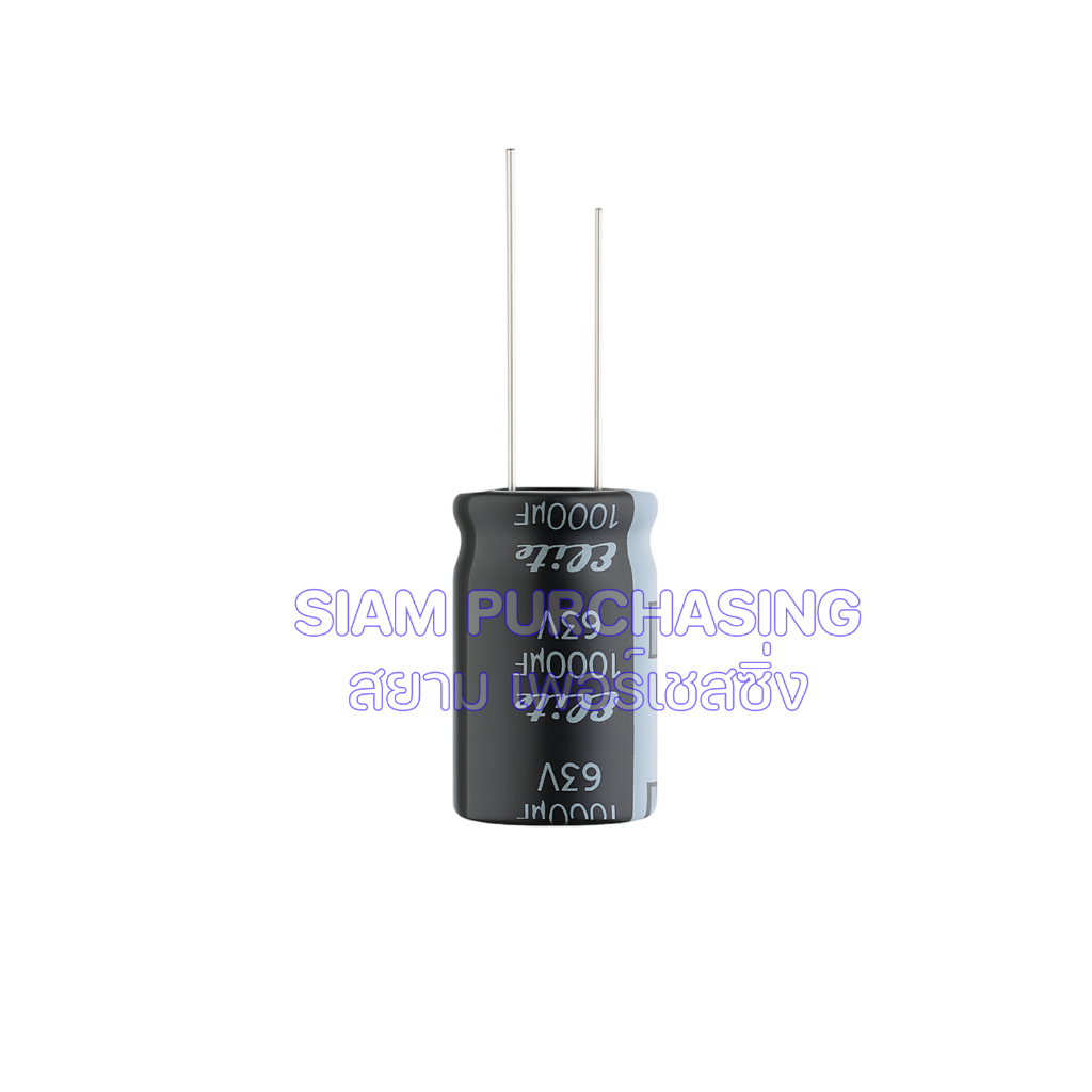1000UF 63V 105C ELITE SIZE 16X25MM. สีดำ ขายาว คาปาซิเตอร์ Capacitor (สินค้าในไทย ส่งเร็วทันใจ) - รูปที่ 3