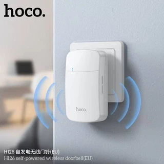 HOCO HI25 HI26 กริ่งไร้สาย ไม่ใช้ถ่าน ไม่ต้องเดินสายไฟ ระยะ 150 เมตร 60 ริงโทน ออดประตู กริ่งประตู