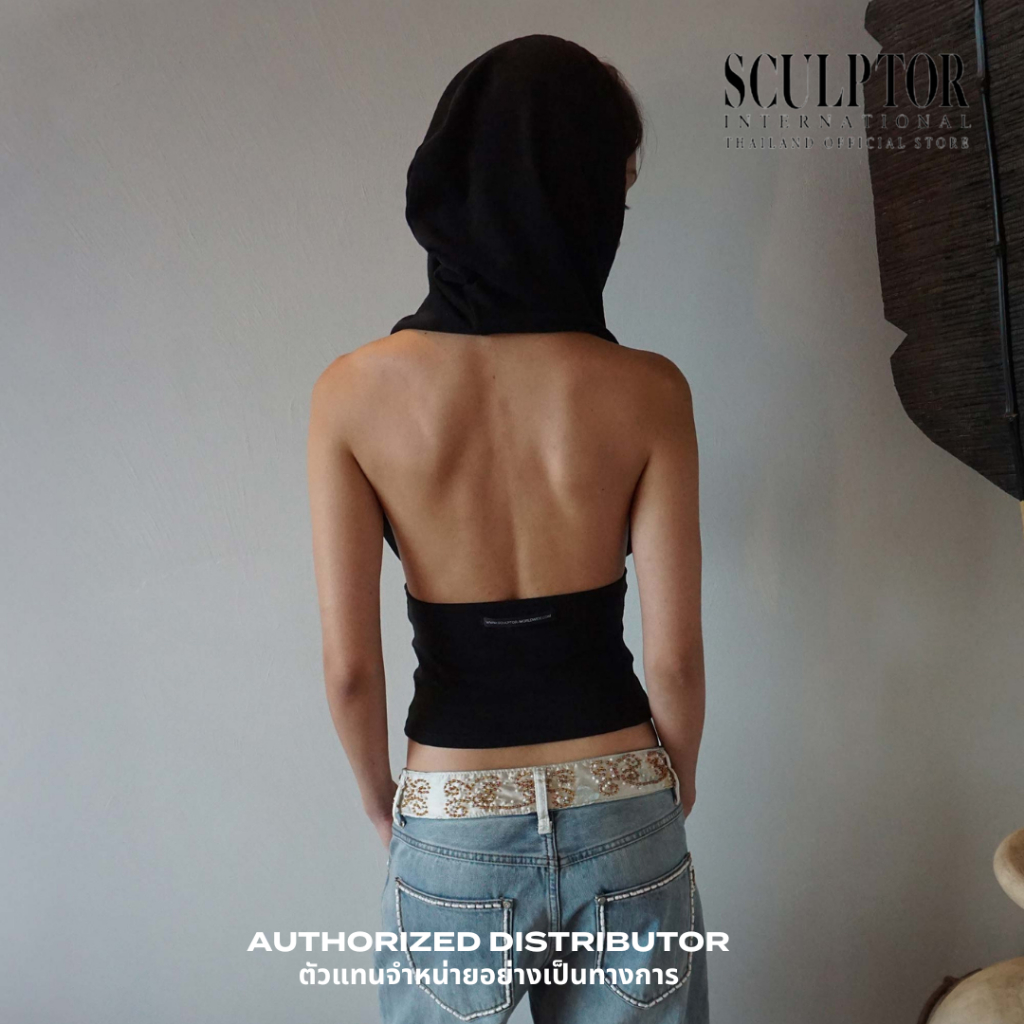 SCULPTOR® เสื้ื้อคอร์เซ็ต Classic Sleeveless Hoodie — صورة 2