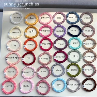 ยางรัดผม sunny scrunchies (skinny) (for thick hair สำหรับผมหนา) collection premium satin