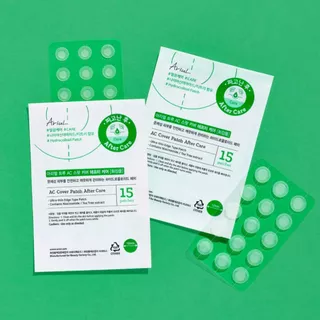 [แผ่นแปะสิว 2 สูตร] ARIUL AC Cover Patch Duo Set Brightening/Calming & Care