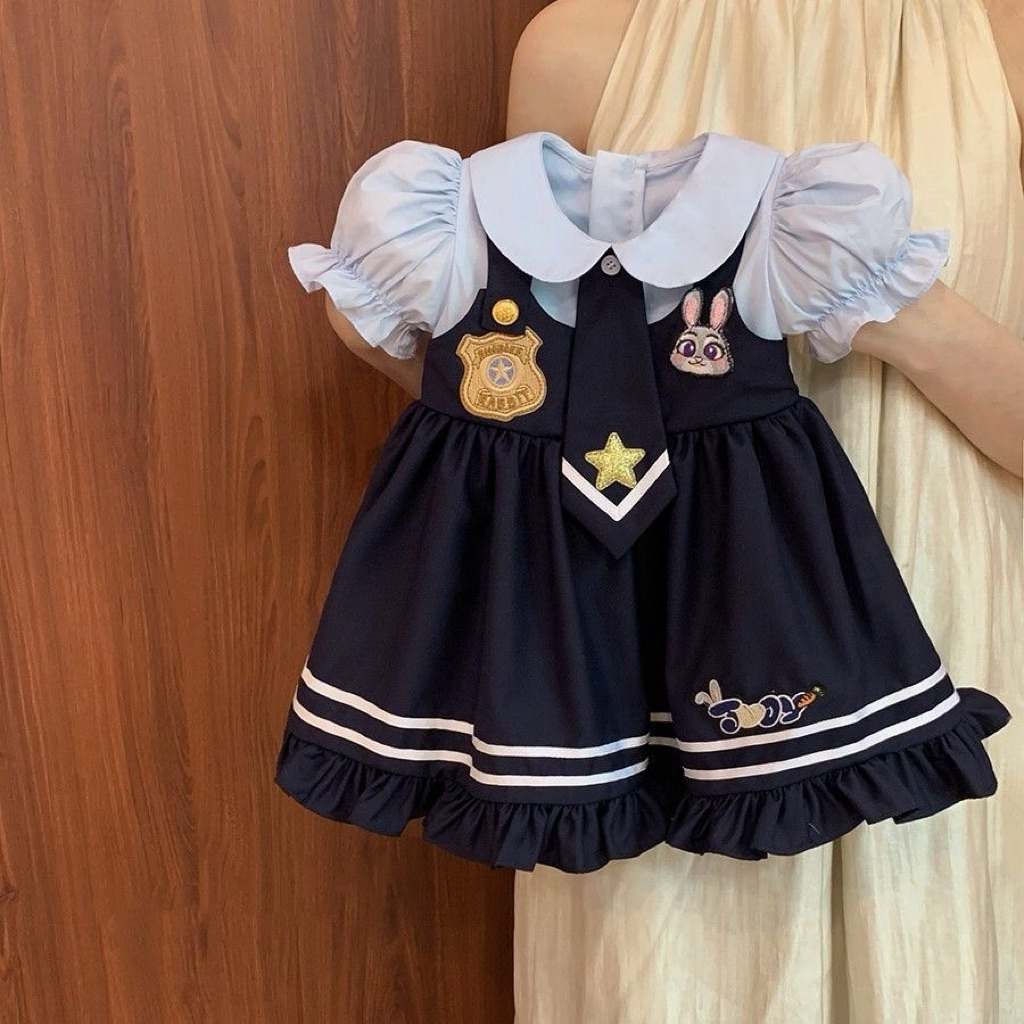 มีส่งด่วน (พร้อมส่ง) ชุดเดรสกระต่ายตำรวจ🐰