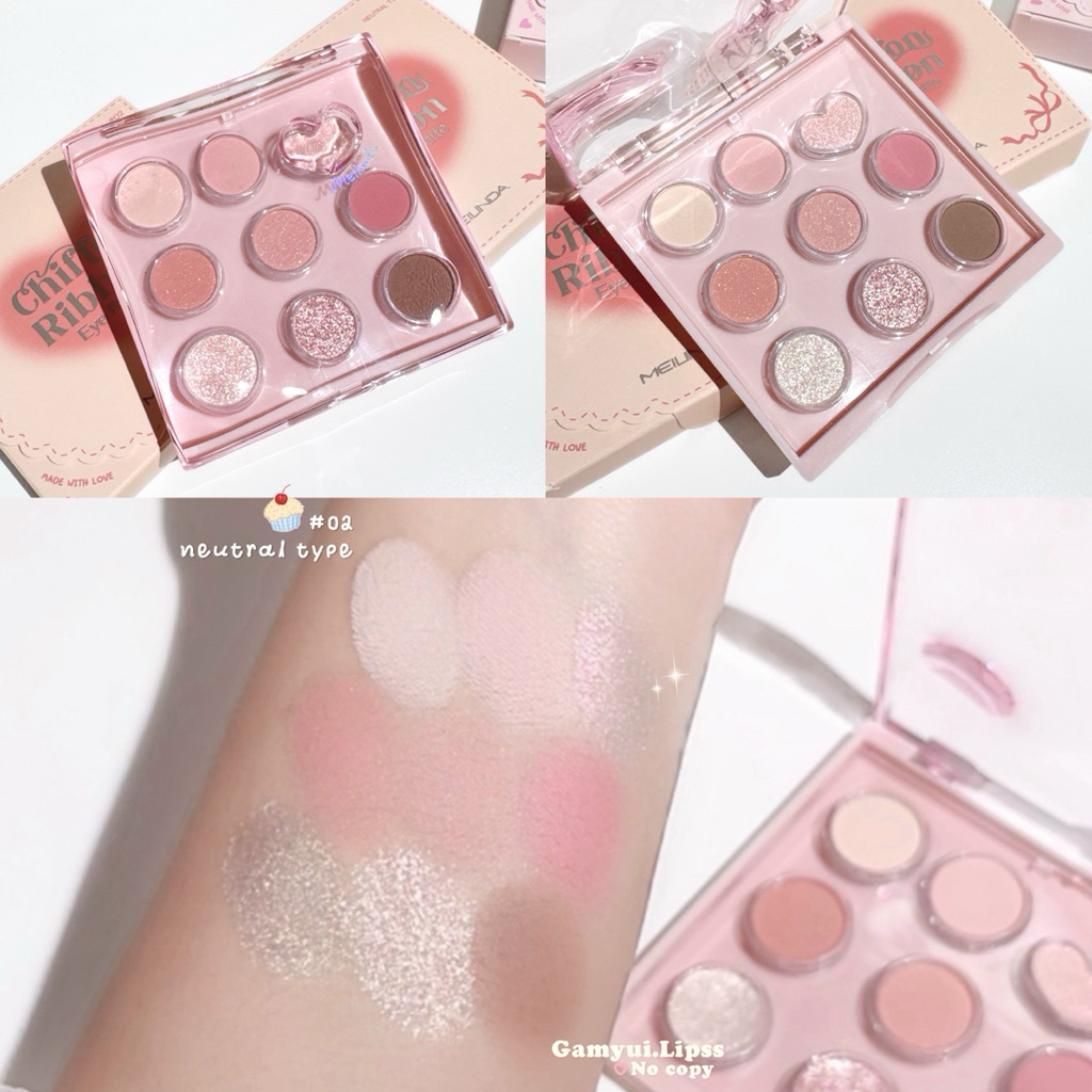 อายแชโดว์ Meilinda Chiffon Ribbon Eye Palette ꣑ৎ - รูปที่ 5