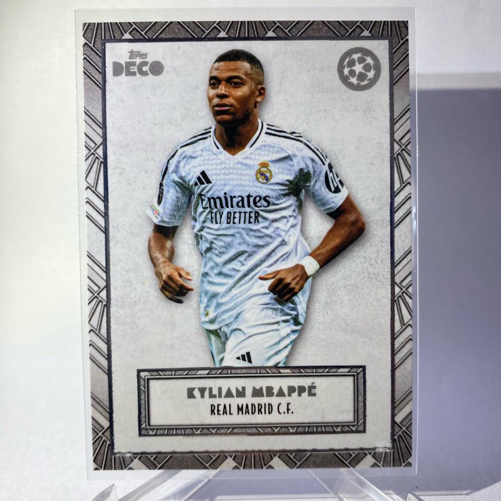 การ์ดนักฟุตบอลสำหรับสะสม KYLIAN MBAPPE, REAL MADRID, TOPPS DECO 2024