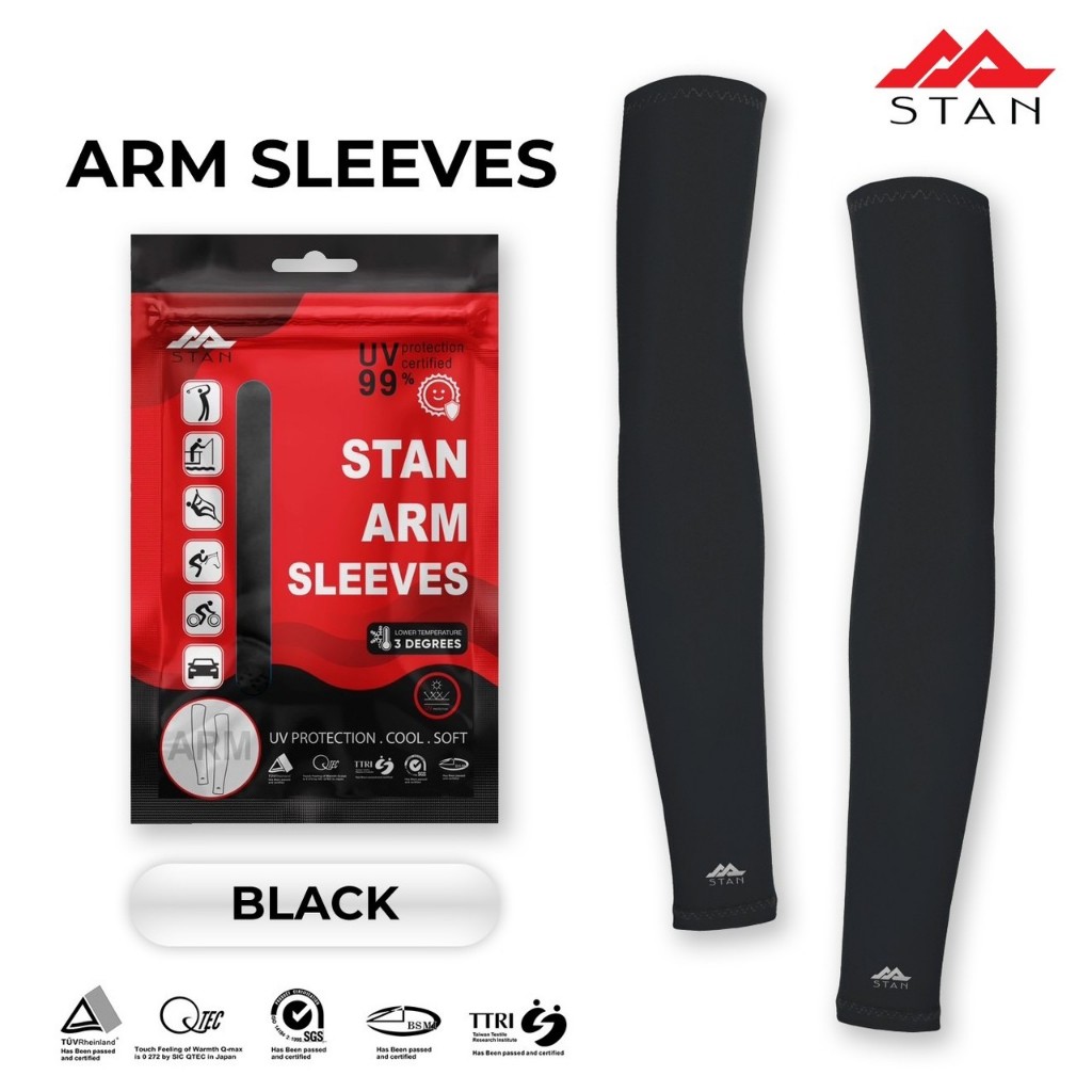 ถุงแขน ปลอกแขน กันยูวี stan arm sleeve  กันuv ได้ถึง 99%  ผ้านุ่มมาก