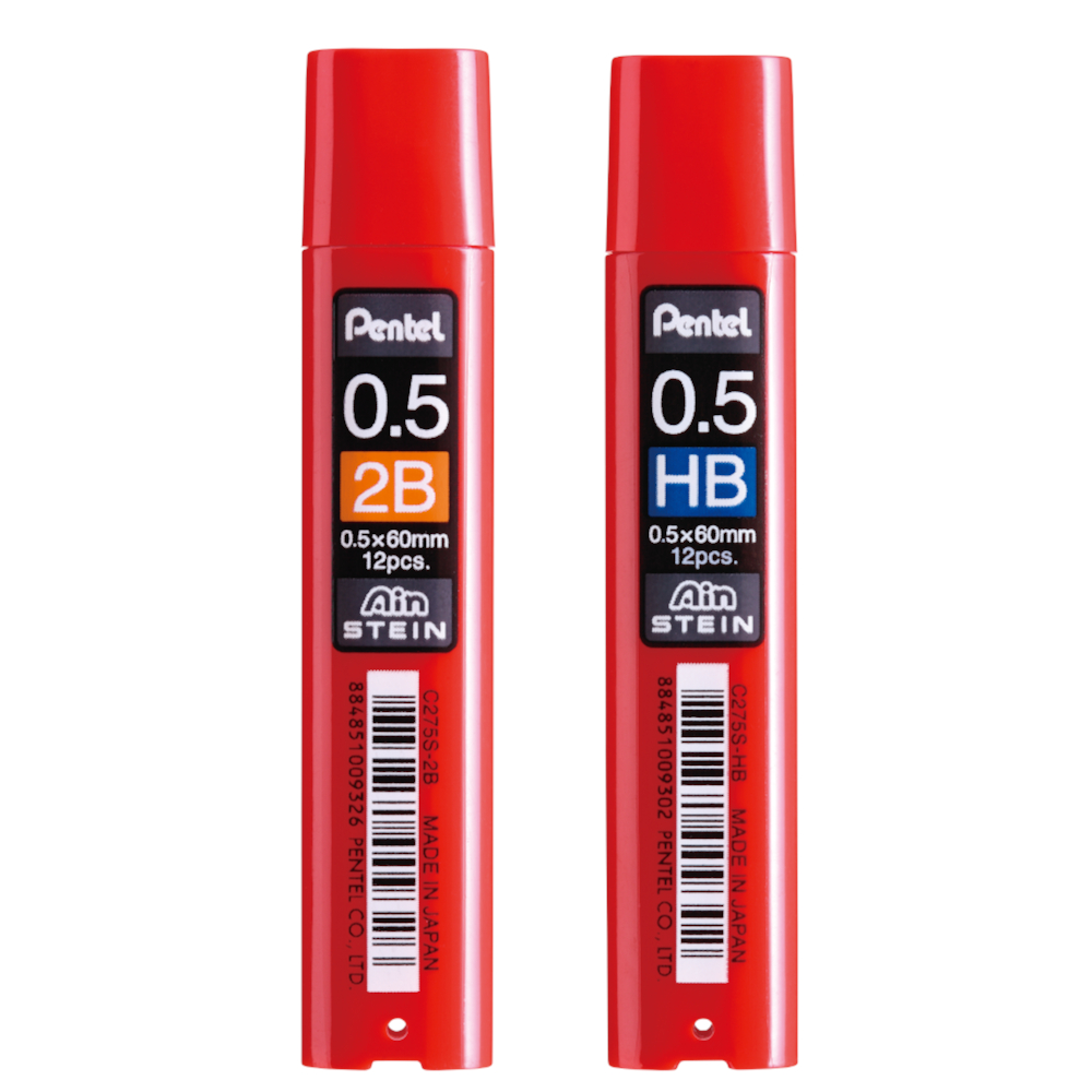 Pentel C275S ไส้ดินสอเพนเทล Ain STEIN ขนาด 0.5 มม บรรจุ 12 ไส้