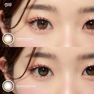*เติมสต็อค* ManyLens รุ่น Queenie Cocoa / Charcoal (Vitamin A+) เลนส์รายเดือน