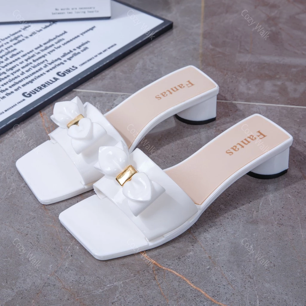CozyWalk รองเท้าแตะแฟชั่น รองเท้าส้นตึก เสร้มส้น 5 ซม พื้นหนา เพิ่มความสูง สไตล์เกาหลี มี3สีให้เลือก งานดีย์