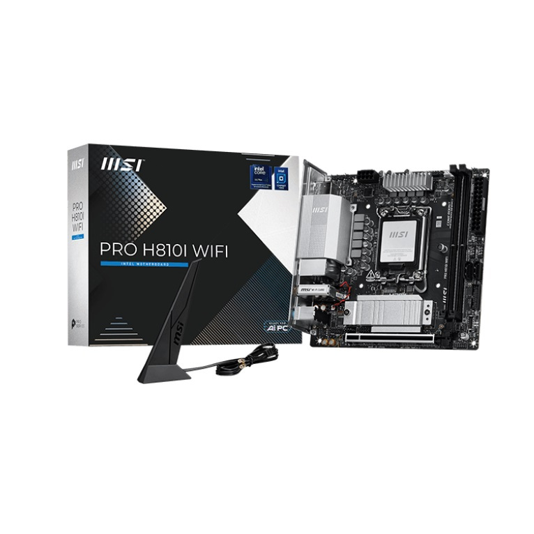MSI PRO H810I WIFI Intel LGA1851 ITX Motherboard (เมนบอร์ด)
