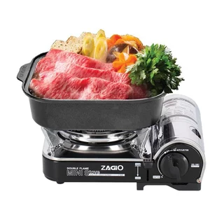 เตาแก๊สปิกนิก ชุด 4 ชิ้น ZAGIO รุ่น ZG-1551 สีดำ-สเตนเลส