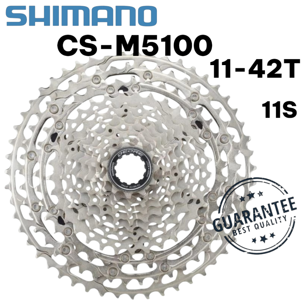 เฟือง Shimano DEORE CS-M5100 11-42T 11S ของแท้ ศูนย์ไทย พร้อมส่ง
