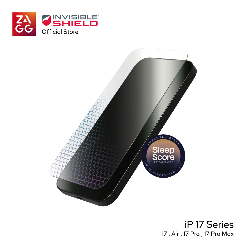 INVISIBLESHIELD ฟิล์มกระจกกันรอย กรองแสงสีฟ้า Glass XTR5 ใช้สำหรับ iPhone 17 Series 11X stronger