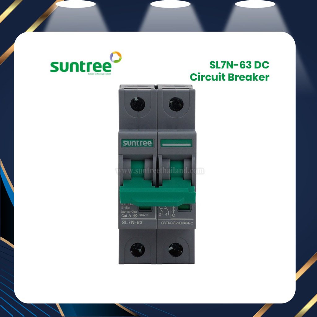 เบรกเกอร์ NP DC 2P 25A,32A 800V MCB SL7N-63 SUNTREE