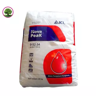 ปุ๋ยเกล็ด NOVA PEAK 0-52-34 นำเข้าอิสราเอล ขนาด 25กก. โมโนโพแทสเซียมฟอสเฟต