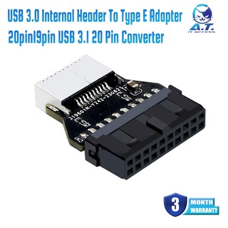 USB 3.0 Internal Header To Type E Adapter 20pin19pin USB 3.1 20 Pin Converter for Type C Front Panel Motherboard