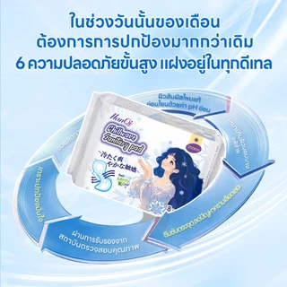 HanQi ผ้าอนามัย นุ่ม และสบาย แบบมีปีก รุ่นบางเบาระบายอากาศดี ผ้าอนามัยตอนกลางคืน แผ่นอนามัย