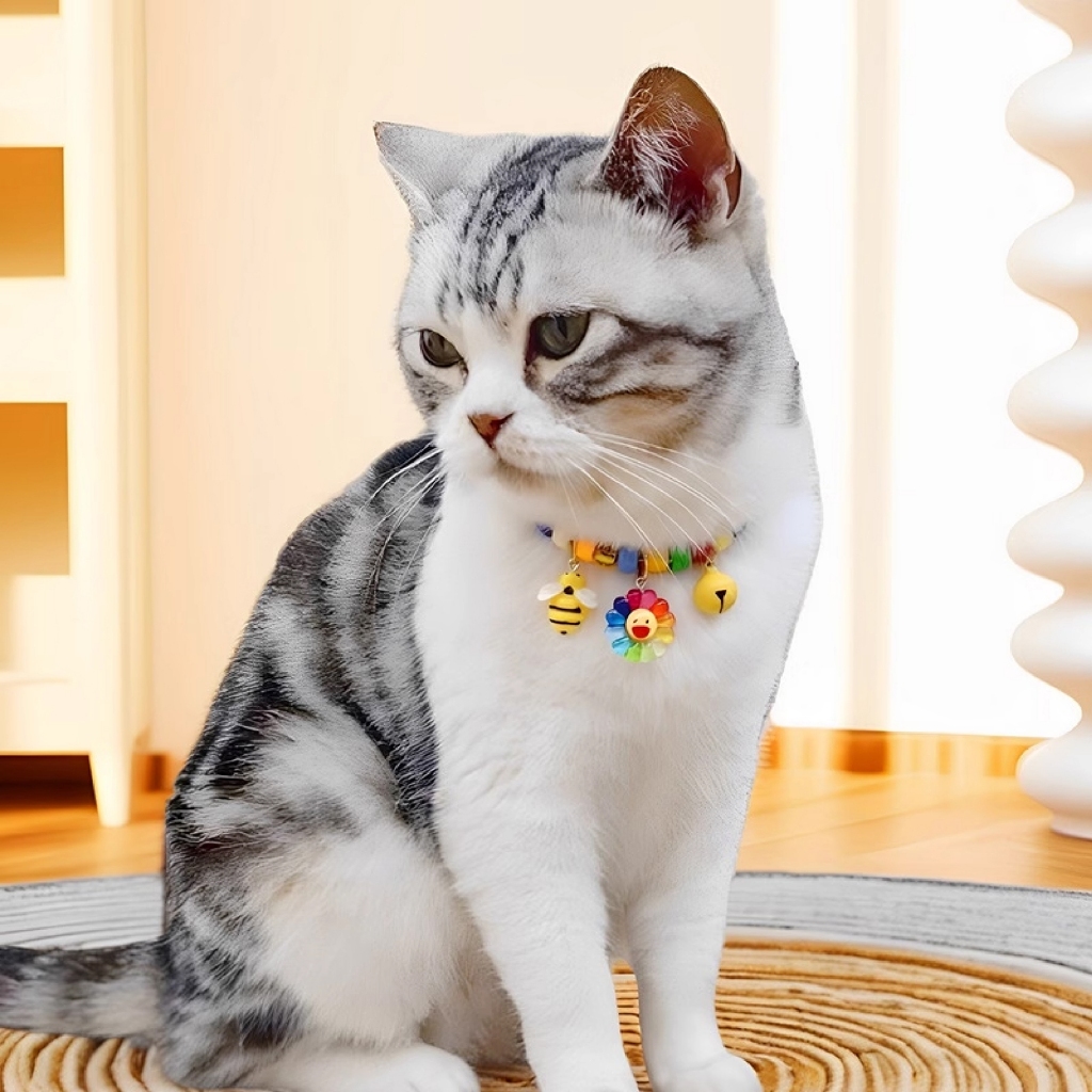 เลือกจี้เองได้ สุนัข สัตว์เลี้ยง เชือกถักสุดน่ารัก เลือกจี้เองได้ ปรับระดับได้ เชือกหนาไม่ขาดง่าย - รูปที่ 6