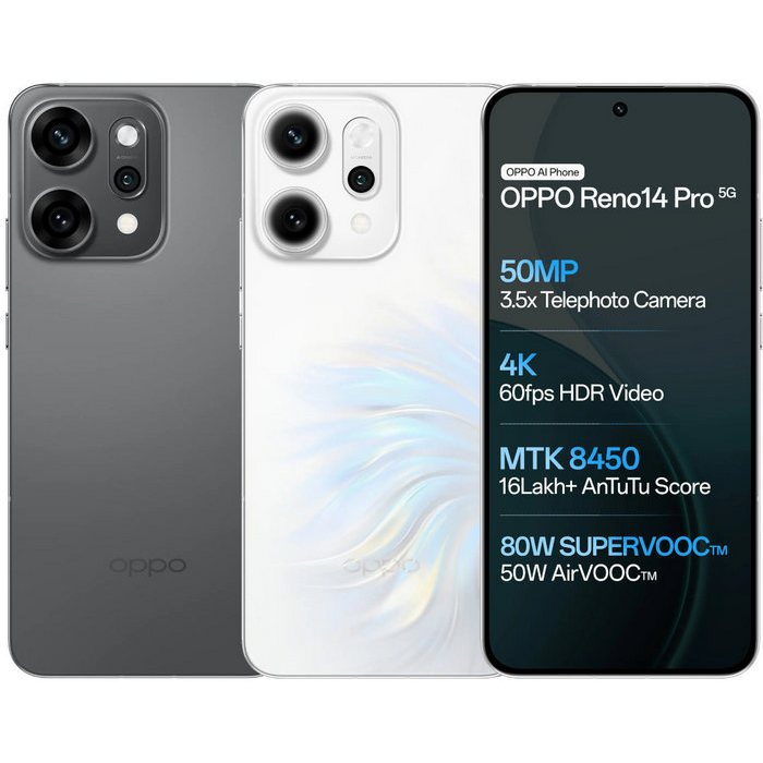 Oppo-Reno14Pro_5G-12/512GB-OpalWhite-Titanium Grey