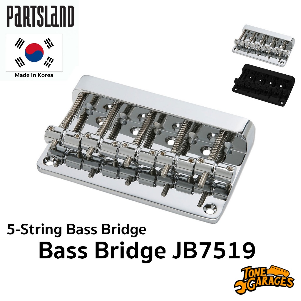 Partsland JB7519 Thick Block 5-string Bass Bridge หย่องเบส 5 สาย