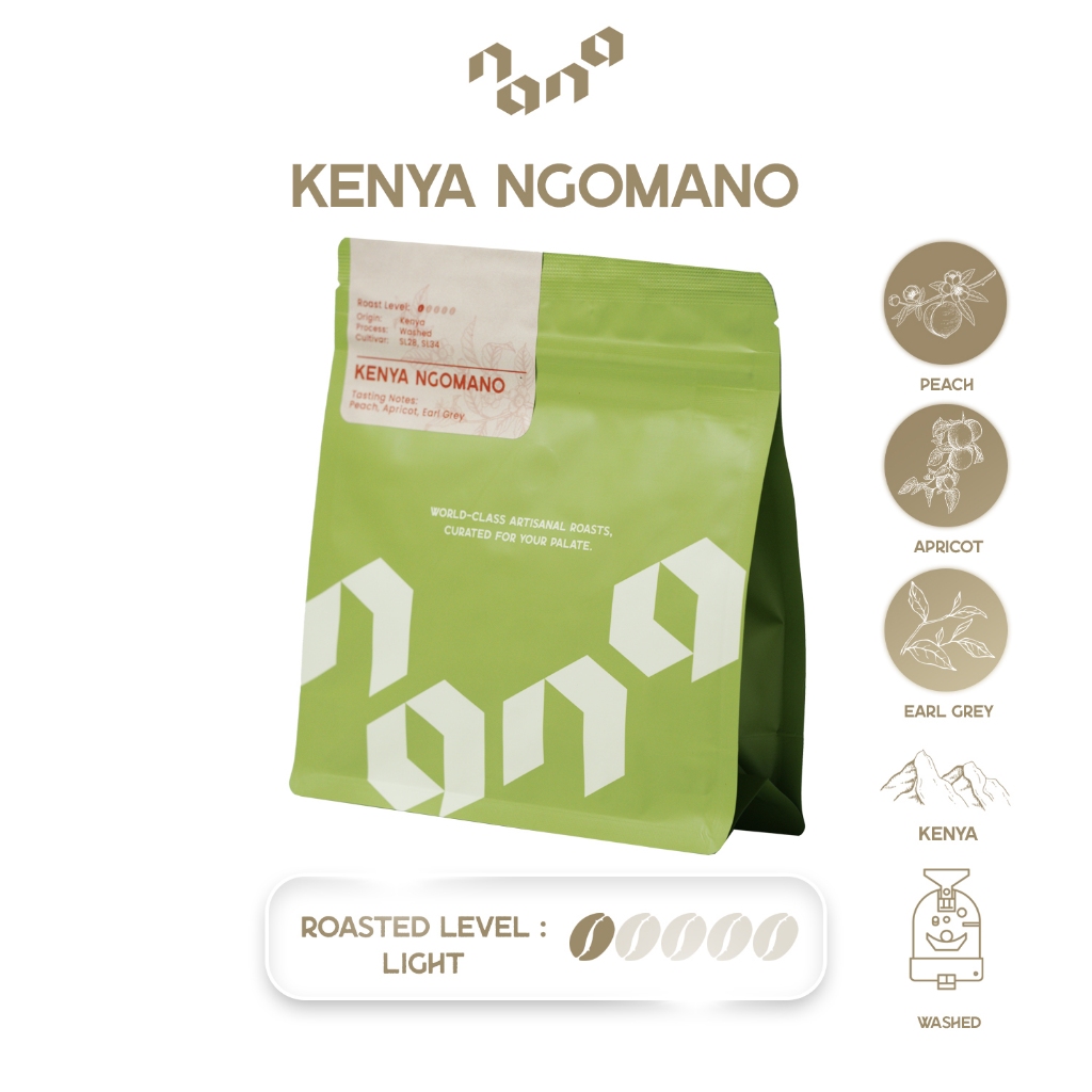 Nana Coffee Roasters เมล็ดกาแฟ คั่วอ่อน - Kenya Ngomano 200g