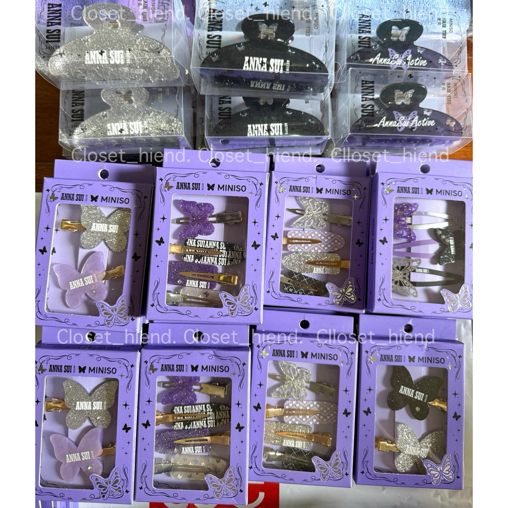 ❗️พร้อมส่ง ส่งด่วน ส่งแมส❗️Anna Sui x Miniso คอลใหม่ กิ๊บ ที่หนีบผม สวย ดูดี!